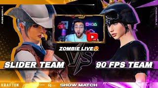 SLIDER  TEAM vs 90FPS  TEAM In ABN ZOMBIE LIVE|تحدی نااار |تیم اسلایدر در مقابل تیم نود اف پی