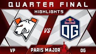 VP vs OG Quarter Final MDL Disneyland Paris Major 2019 Highlights Dota 2