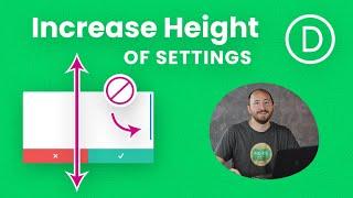 How To Increase The Height Of the Divi Builder Field Setting Modal UI