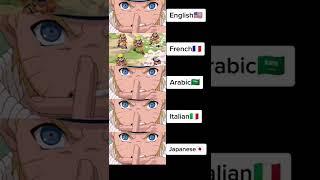 MULTICLONAGE ! #naruto #narutoshippuden #japanese #english #french #italian #arabic