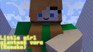 Little girl giantess vore remake | giantess vore minecraft | Game giantess animation