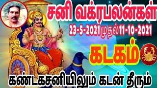 Kadagam rasi Sani vakrapeyarchi Palangal2021#சனி வக்ரபலன்கள்#Barani astroworld#98429-95099