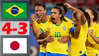 Brazil vs Japan Highlights | Women's Football Friendly International