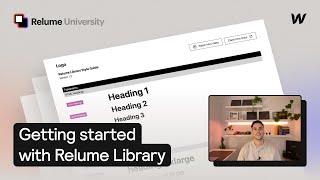 Getting Started With Relume Library