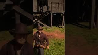 what a cowboy, such a horse #rdr2 #gaming #western #cowboy #horse #fall #jump #funny #shorts