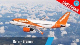 Flight Simulator 2020 | Bern - Bremen (LSZB - EDDW) | Airbus A319 | easyJet | IVAO