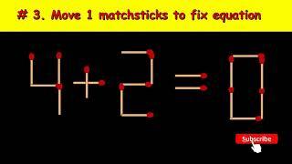 5 Matchstick Puzzles With Answers | Tricky Matchstick Puzzles