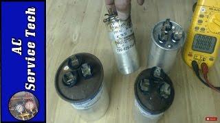 How to tell if a AC Capacitor is Bad! Visual and Multimeter Testing!