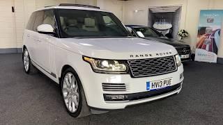 2013 Land Rover Range Rover Vogue Autobiopraphy 4.4 in White With Cream Leather