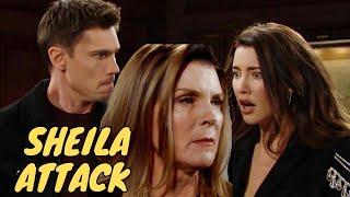 Bold and the Beautiful | Horrifying Cliff House Catastrophe Sheila Attacks Steffy and Abducts Hayes