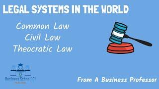 Legal System in the World | International Business | From A Business Professor