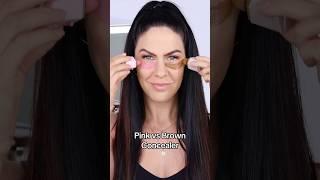 PINK VS BROWN CONCEALER? #makeup #makeuphacks