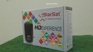 STARSAT  SR-4080HD EXTREME MINI DIGITAL SATELLITE RECEIVER H.265 l Unboxing,Review l English