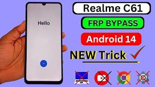 Realme C61 FRP Bypass  Without Pc | Realme RMX3939 FRP Unlock | Google Account Bypass Android 14