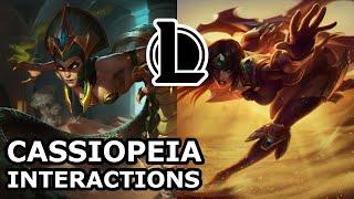 Cassiopeia Interactions with Other Champions | ONCE FRIENDS, NOW ENEMIES | League of Legends Quotes