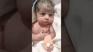 Cute baby girl admission in NICU #newborn #viralvideo