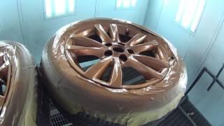 Покраска дисков жидкой резиной с лаком | Painting wheels Plasti Dip