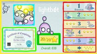 Lightbot Programming Puzzles - All Level (BASICS,PROCEDURES,OVERLOADING,LOOPS,CONDITIONAL&CHALLENGE)