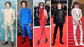 Timothée Chalamet's red carpet transformation (50+ looks)