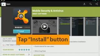 How to install Avast Free Mobile Security