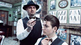  ASMR BARBER - Young ELVIS inspired 50's HAIRCUT 