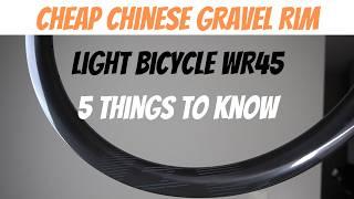 Cheap Chinese Carbon Road / Gravel Rim Light Bicycle WR45, Unboxing, Specs, Review