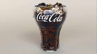 3Ds max - Glass of coca cola & water drops | Part-1