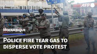 Police fire tear gas to disperse vote protest in Mozambique | AFP