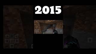 Evolution of Minecraft 2009 vs 2015 vs 2022 #shorts #minecraft