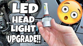 How To Upgrade Your Headlights To LED!! (2019 Kia Optima Low Beam)