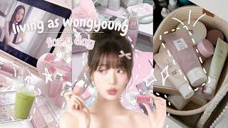 🫶Living like Wonyoung FOR A DAY! ⊹₊⟡⋆  productive, vlog, healthy, wongyoungism ⊹₊⟡⋆