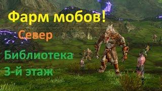 ArcheAge 3.0: Фарм мобов. Север и библиотека 3-й этаж!