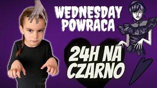 Oliwia jako WEDNESDAY powraca  24h na czarno- challenge️️ Gang Bystrzaków