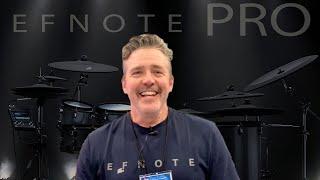 NAMM 2023:  Michael Bedard Of Efnote Drums Walks Us Through Their Series Of Drums