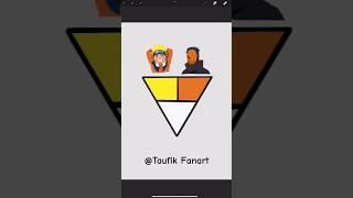 Trying tiktok art Naruto vs Akatsuki obito anime mix color #satisfying #animeeart #anime #art #art