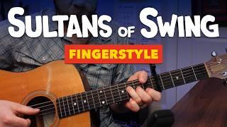 Sultans of Swing – Melodic Fingerstyle Guitar Lesson with Campfire Strumming Tips (Dire Straits)