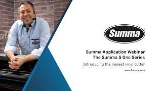 1. Features of the S One Series / Summa S One Webinar