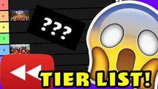 YOUTUBE REWIND TIER LIST! (2010-2020)