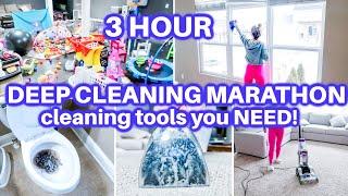 EXTREME CLEAN WITH ME | HOURS OF DEEP SPEED CLEANING MOTIVATION | DEEP CLEANING ROUTINE | HOMEMAKING