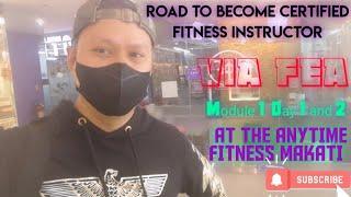 how to become certified personal trainer ,  FEA module 1 fitness instructor training,