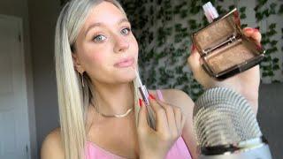 ASMR| Doing My Makeup (Whispering, Tapping, Makeup Sounds, Mouth Sounds)