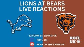 Detroit Lions at Chicago Bears LIVE Play-By-Play Reactions | NFL 2024 Week 16