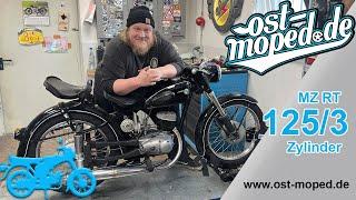 MZ RT 125/3 | Fresh cylinder for the heaviest bicycle in the world | ost-moped.de