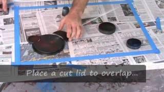 How-To: Space, Reverse on Glass - Spray Paint Art