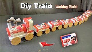 How to make a train with waste material | train kaise banaye | make a train