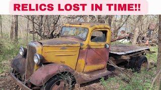 He died at 96, and left EVERY Car, Truck, & Tractor he'd ever driven on this time capsule farmstead!