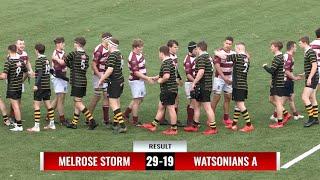 RUGBY REPORT: MELROSE STORM 29-19 WATSONIANS A - RESERVE EAST 2 - HIGHLIGHTS 6.11.21