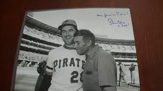 Beautiful Steve Blass Father Manny Sanguillen IP Autograph Recap 7-2-22 8 Autos Multi Signed Photos