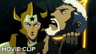 Evil Wonder Woman Kills Agent Scene | Justice League The Flash Point Paradox (2013) Movie Clips