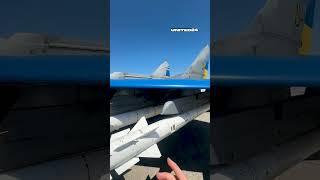 Ukrainian MiG-29 Fighter Pilot Gently Strokes the Missiles Before Combat Mission #warinukraine